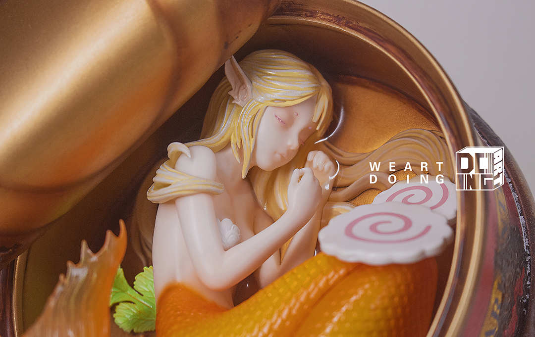 The Sleeping Beauty Mermaid - Coral by WeArtDoing
