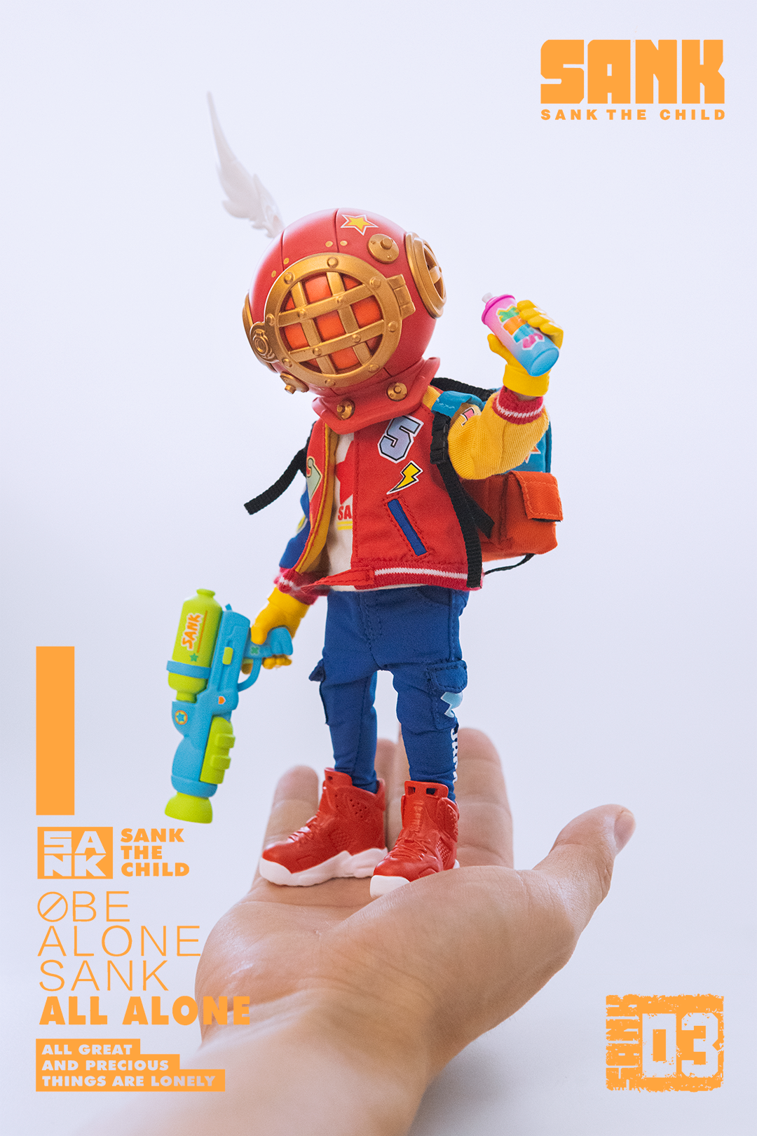 Sank - Action Figure- Retro Boy by Sank Toys