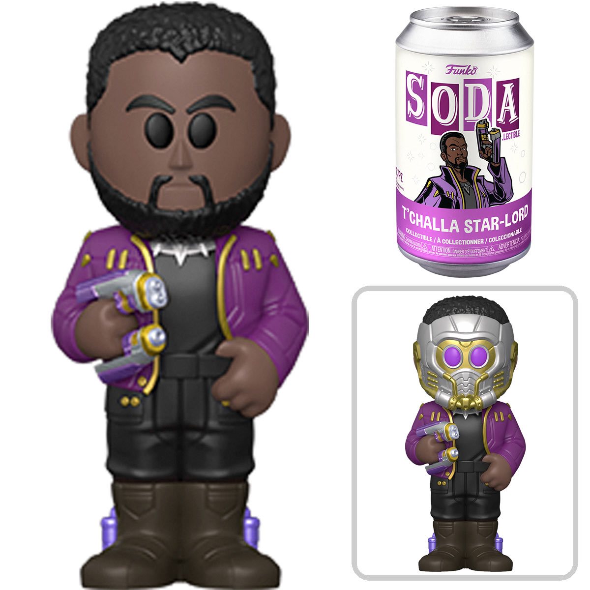 Vinyl Soda: What If - Starlord T'Challa w/ Chance of Chase Funko Soda