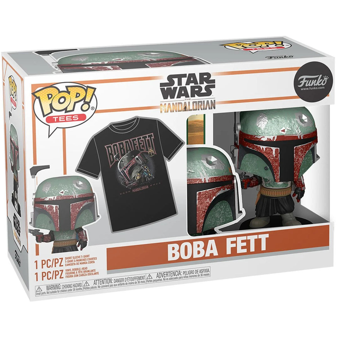 POP Star Wars Boba Fett Metallic Pop and Tee vRare