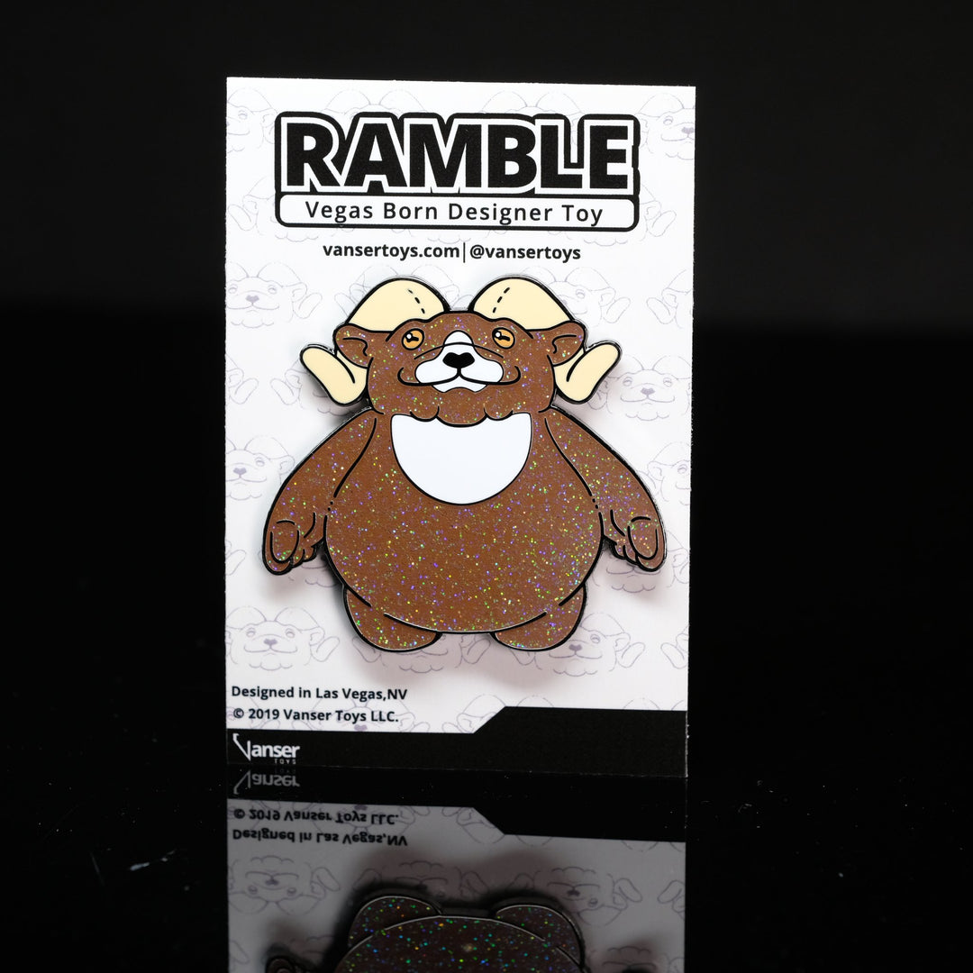 Glitter Ramble Pin 2. 5" by Vanser Toys (vRareCon)