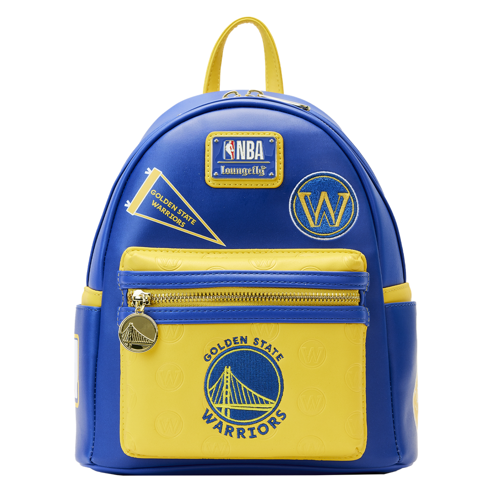 Loungefly NBA Golden State Warriors Patch Mini Backpack