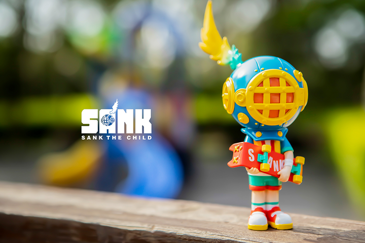 On the Way - Skater Boy (Wind) by Sank Toys [In Stock]