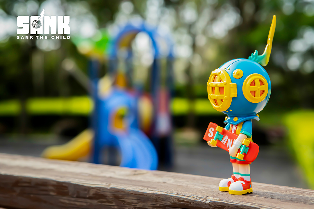 On the Way - Skater Boy (Wind) by Sank Toys [In Stock]