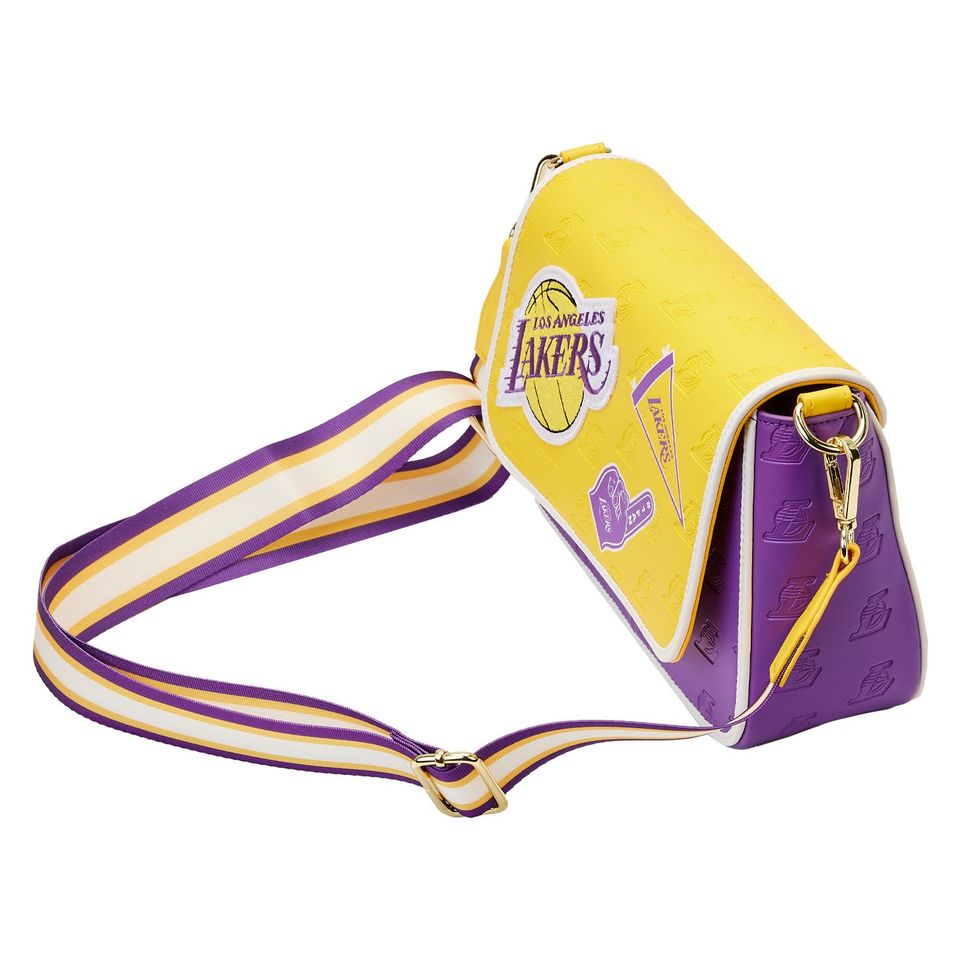 Loungefly NBA LA Lakers Patch Icons Cosplay Crossbody Bag