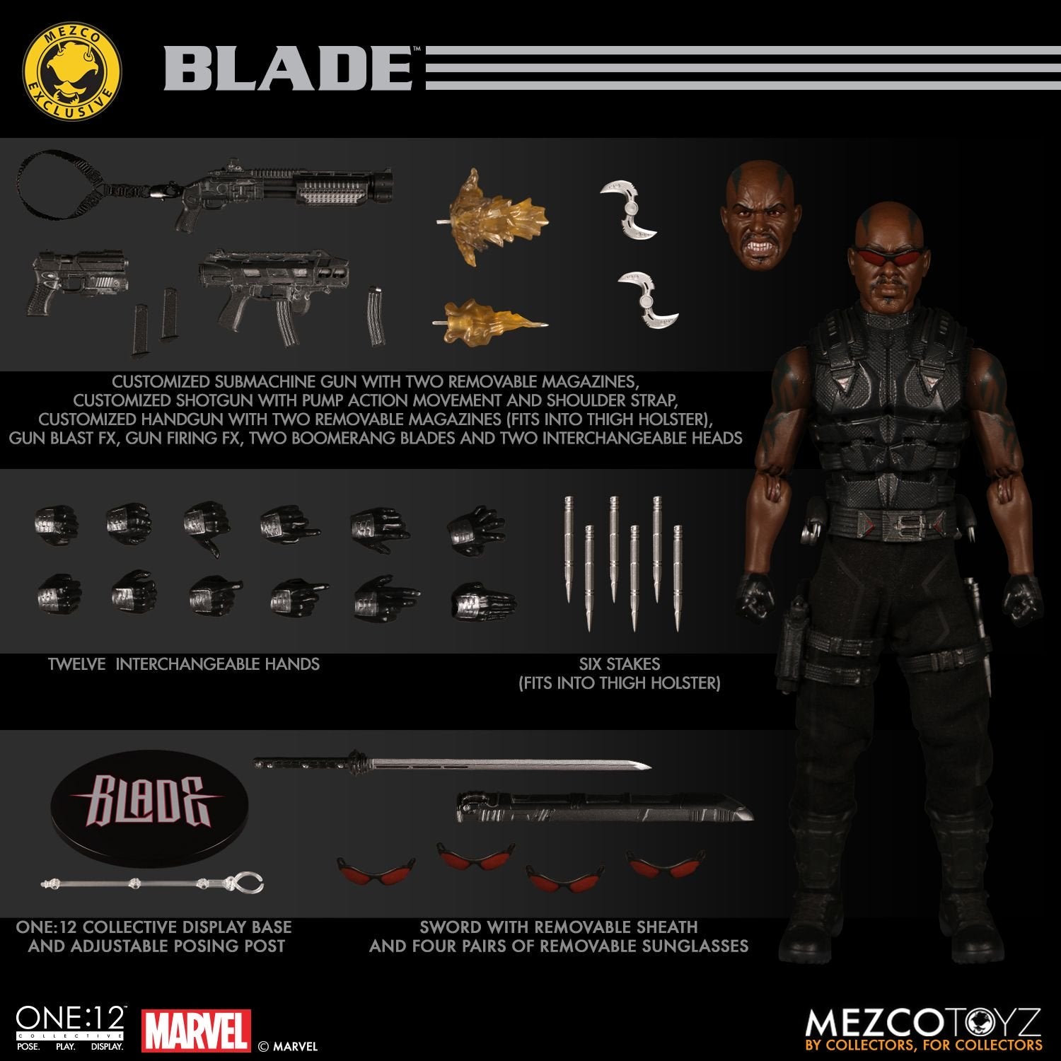 MDX One:12 Blade Mezco Exclusive (Sealed) MEZCO