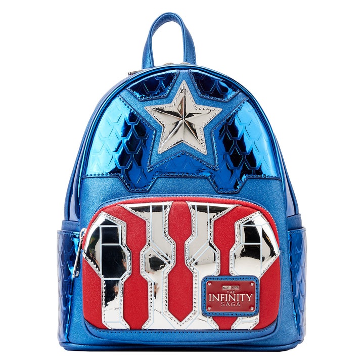 Loungefly Marvel Captain America Shine Cosplay Mini Backpack