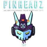 PinHeadz - Bunka Design - Breakaway Masks - Blue Face (Pin & Magnet) Quiccs