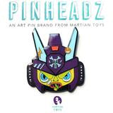 PinHeadz - Bunka Design - Breakaway Masks - Blue Face (Pin & Magnet) Quiccs