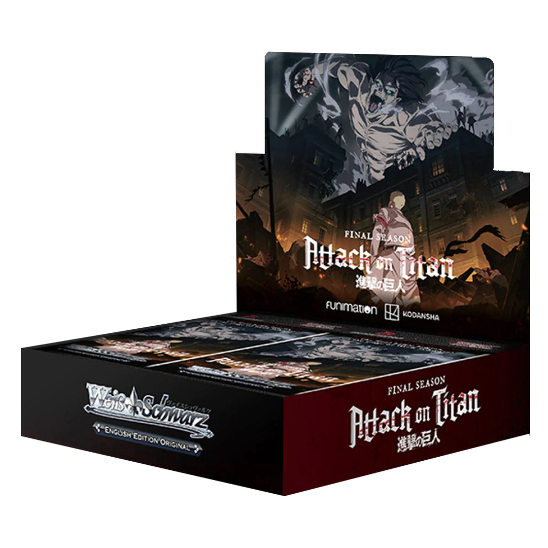 Weiss Schwarz Attack on Titan Final Season Booster Box (1st Edition) vRare Weiss Schwarz Attack on Titan Final Season Booster Box (1st Edition) vRare