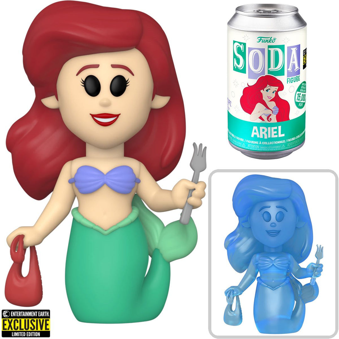 Vinyl Soda : Disney - Little Mermaid Ariel w/ Chance of Chase Funko Soda EE Exclusive