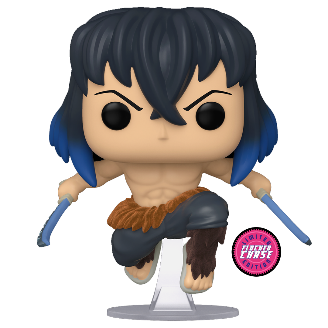 POP Animation: Demon Slayer - Inosuke (Chase Flocked) Special Edition Exclusive