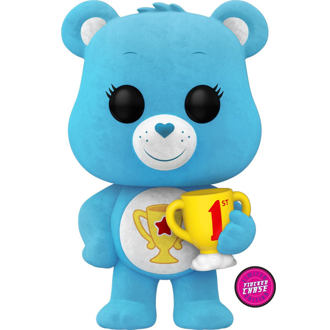 POP Animation: Care Bears - Champ Bear (Flocked) Chase