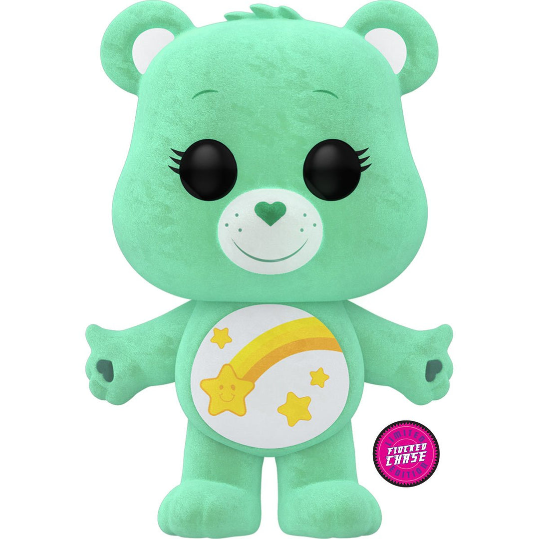 POP Animation: Care Bears - Wish Bear (Flocked) Chase (Pre Order)