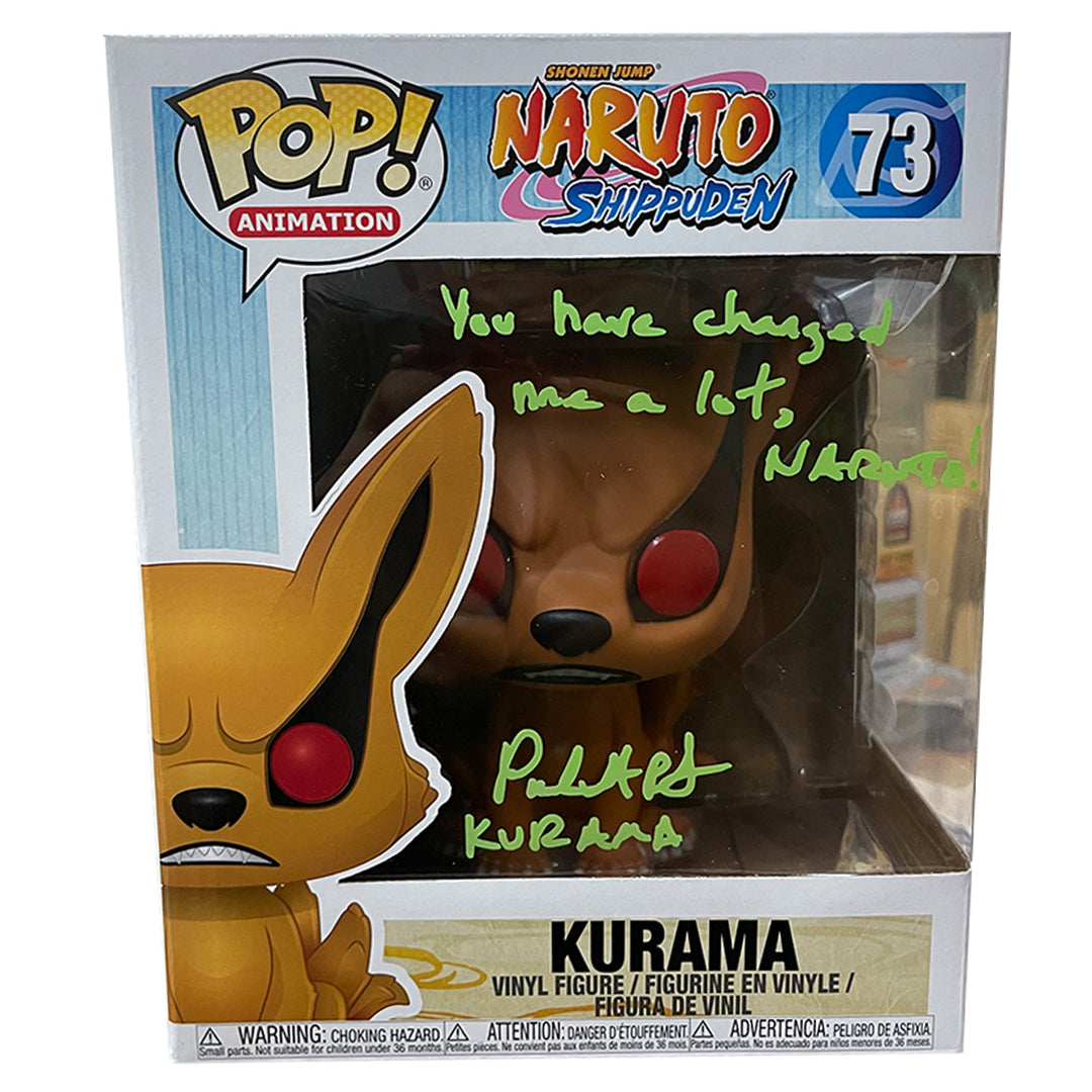 POP Animation: Kurama w/Quote JSA Certified vRare Exclusive Signature Series