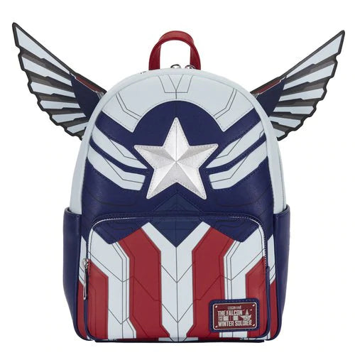 Loungefly Marvel Falcon Captain America Cosplay Mini Backpack