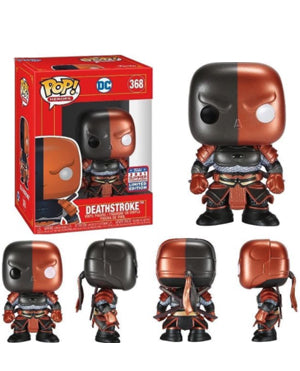 POP Asia : Metallic Deathstroke Imperial Palace Beijing Pop Toy Show Exclusive Limited Edition (w/ HardStack) Slight Damage